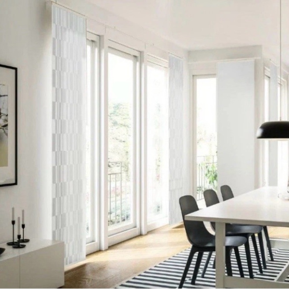 IKEA New GULDFLENORT panel curtain white, 24x118”  , Blinds Shades 60x300 cm